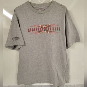 Monster Garage WCC Alstyle Y2K VTG Gray Graphic Jesse James Mens T-Shirt, XL